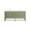 James Martin Vanities Emmeline 72in Double Vanity, Pebble Oak w/ 3 CM Ethereal Noctis Top D100-V72-PBO-3ENC - alternate 2